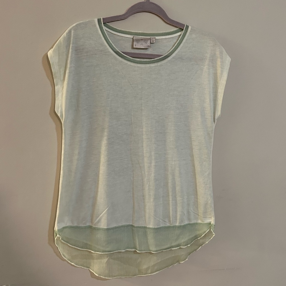 Dantelle Light Green Cap Sleeve Top Women’s Size Small